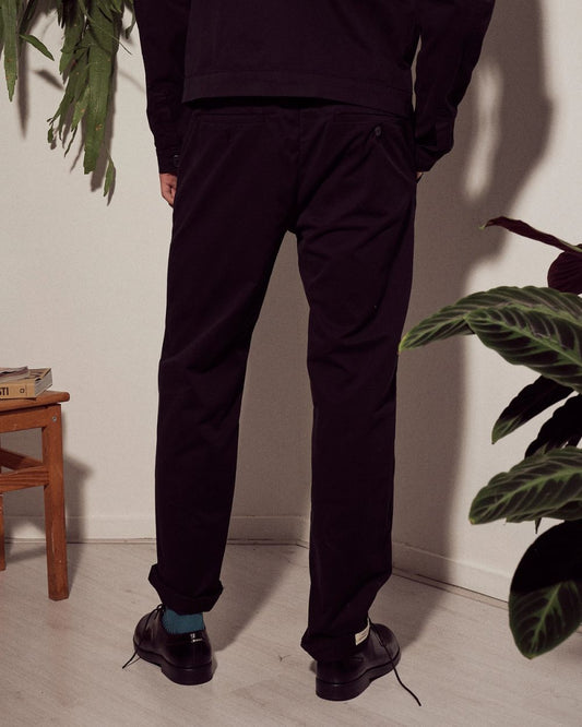 chino pants MR CASUAL cotton black